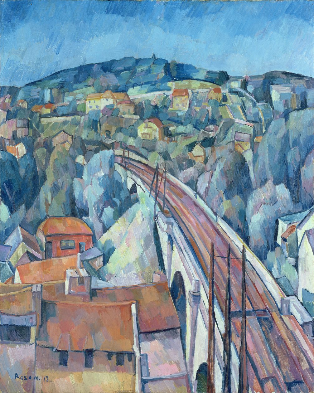 Železniční most v Meulenu od Walter Rosam