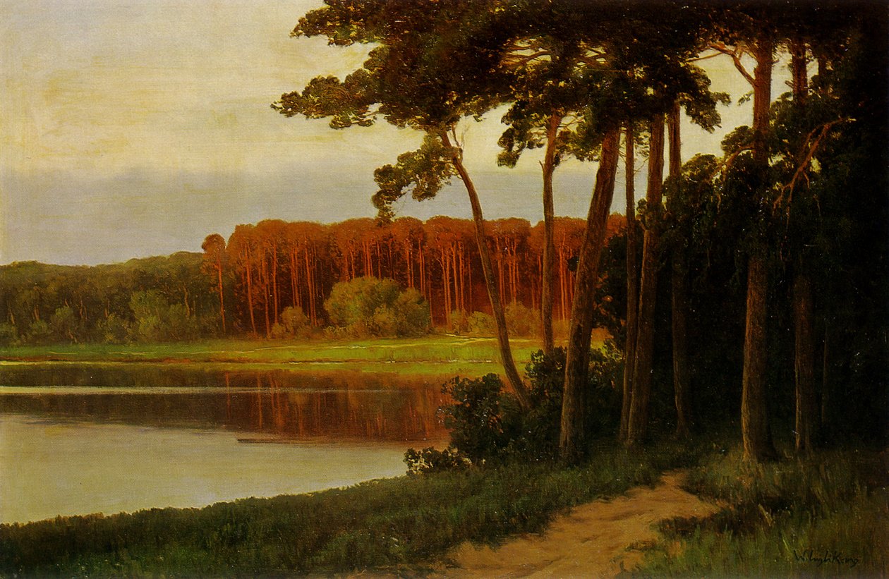 Grunewaldsee nebo Schlachtensee Berlin od Walter Leistikow