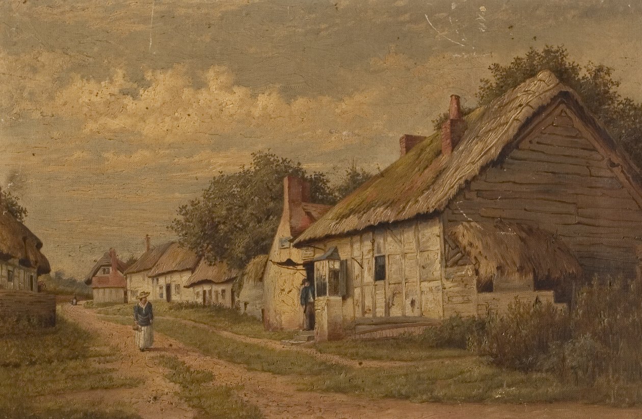 A Gloucestershire Lane, konec 19. století od Walter Scott