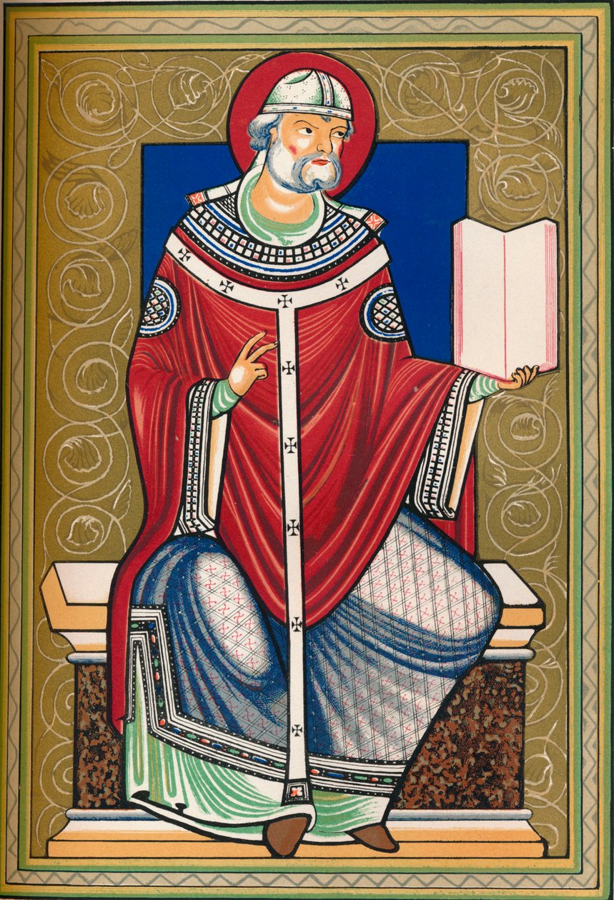Světec s knihou, konec 12. století, 1849. od Walter