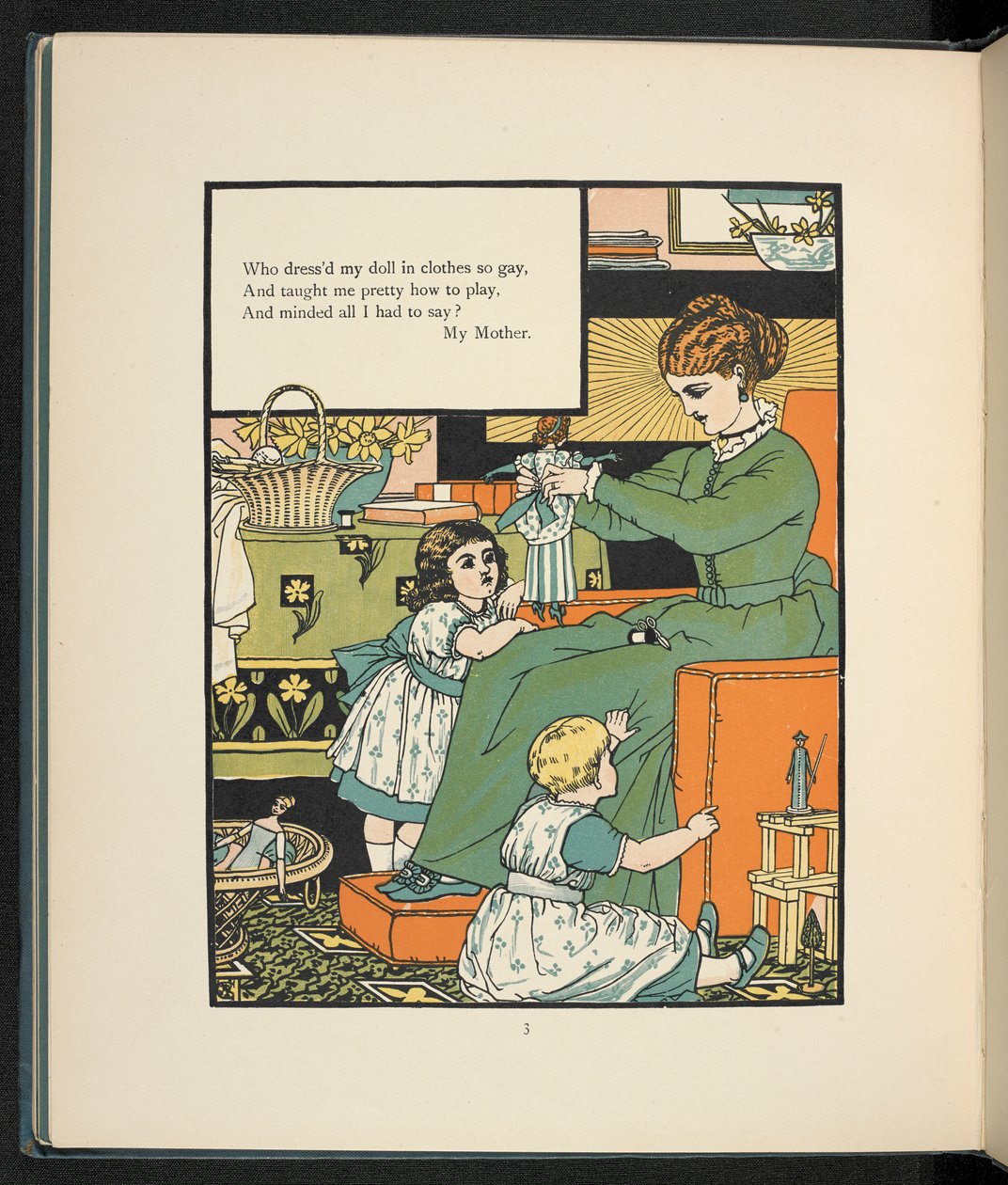 Matka se svými dětmi. od Walter Crane