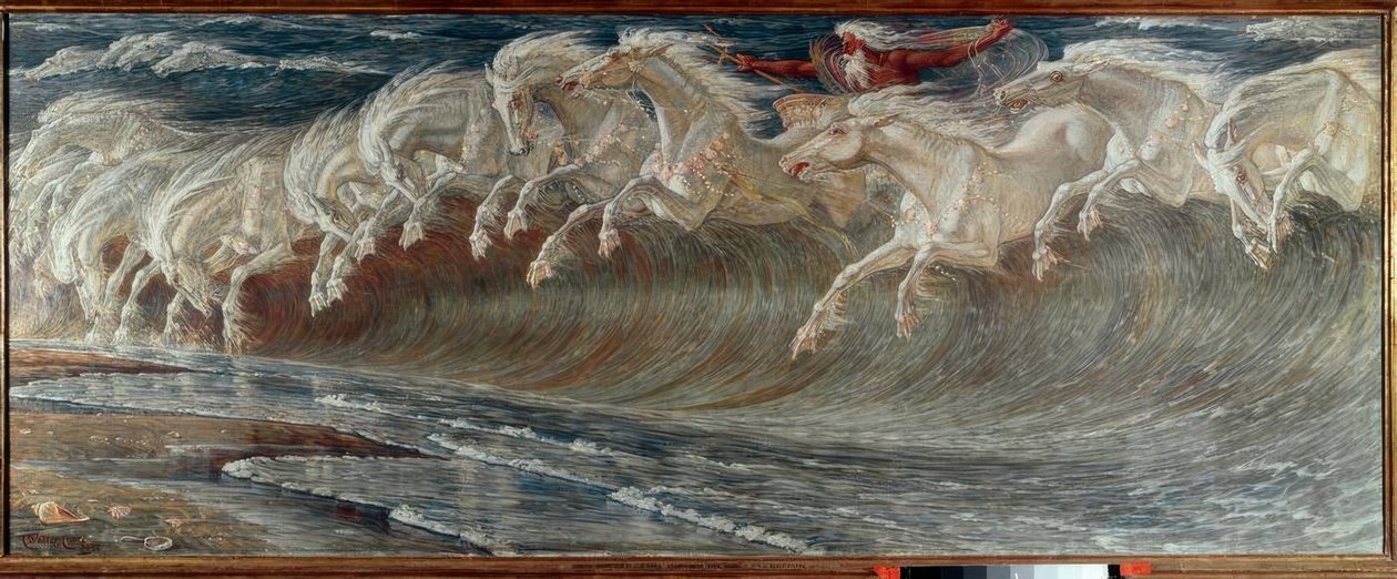 Neptunští koně od Walter Crane
