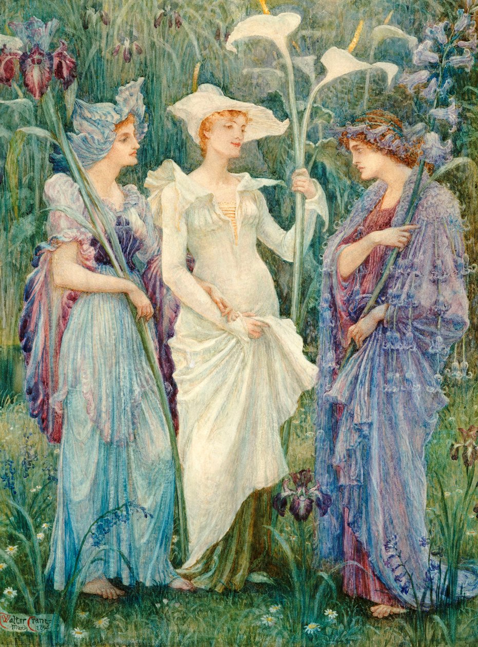 Praporci jara, 1894 od Walter Crane