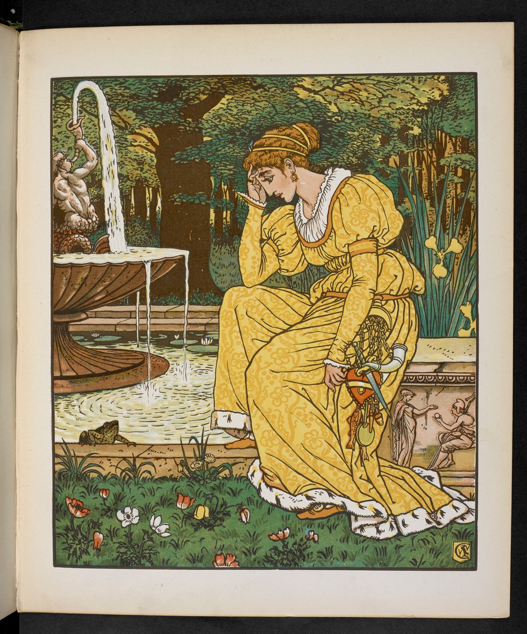 Ilustrace pro žabího prince. od Walter Crane