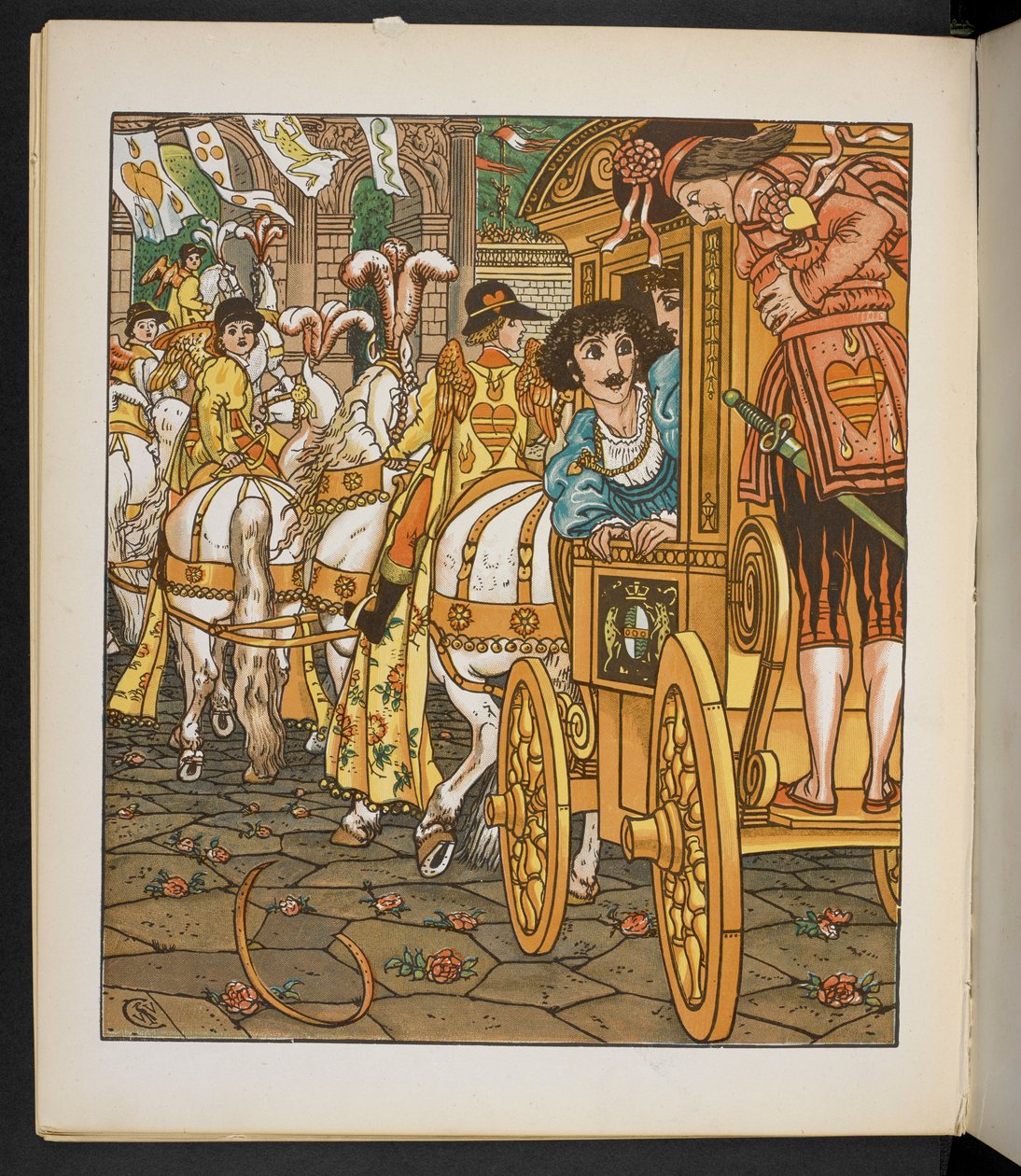 Ilustrace pro žabího prince. od Walter Crane