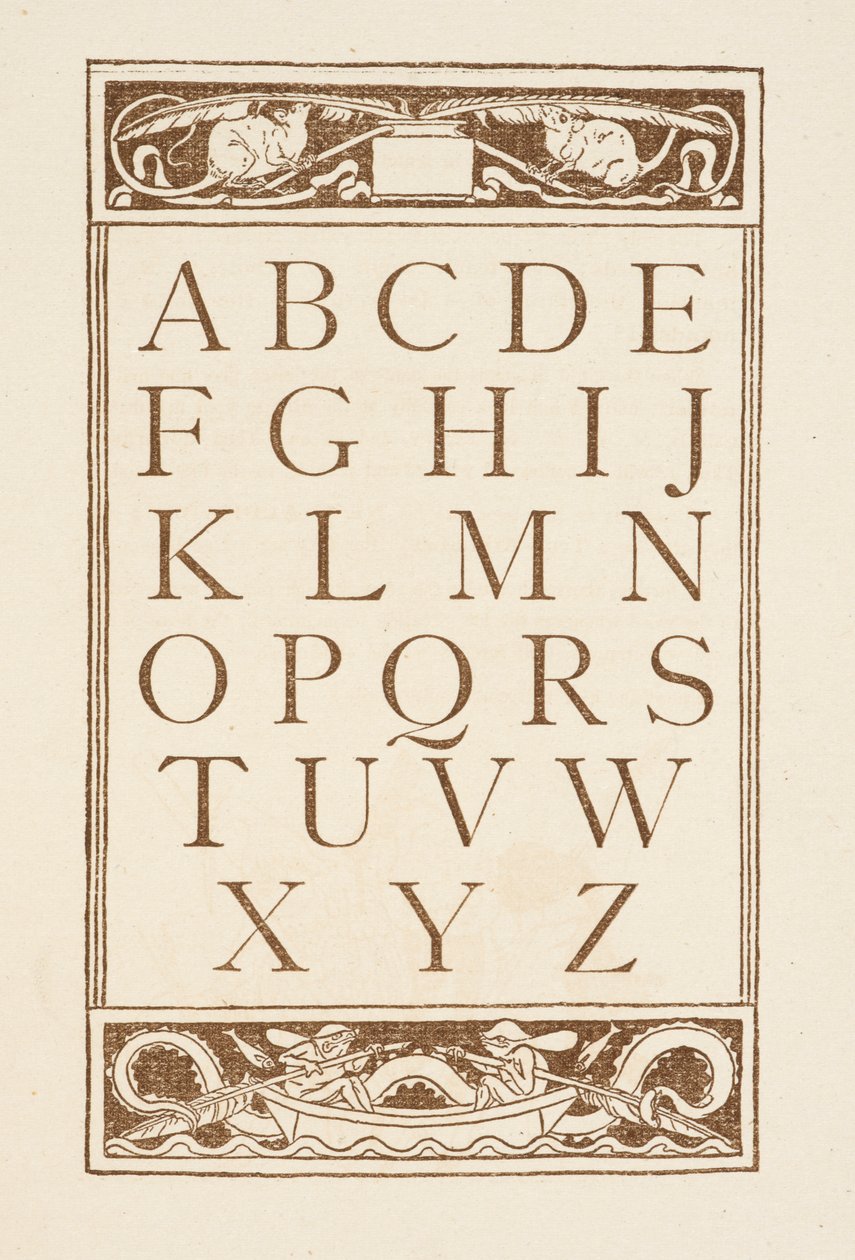 Dopisy abecedy. Zlatý primer. od Walter Crane