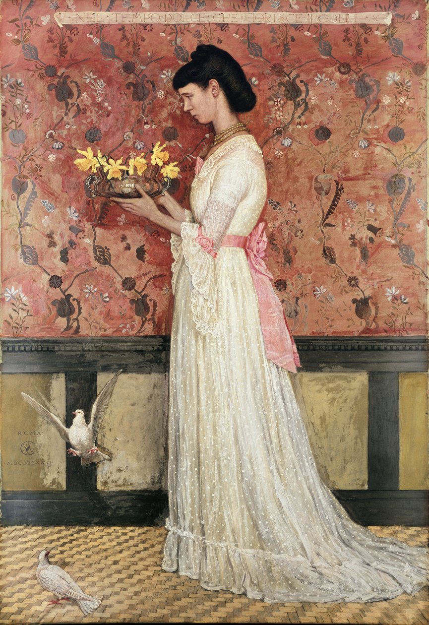 Paní Ingram Bywater d.1908, 1872 od Walter Crane