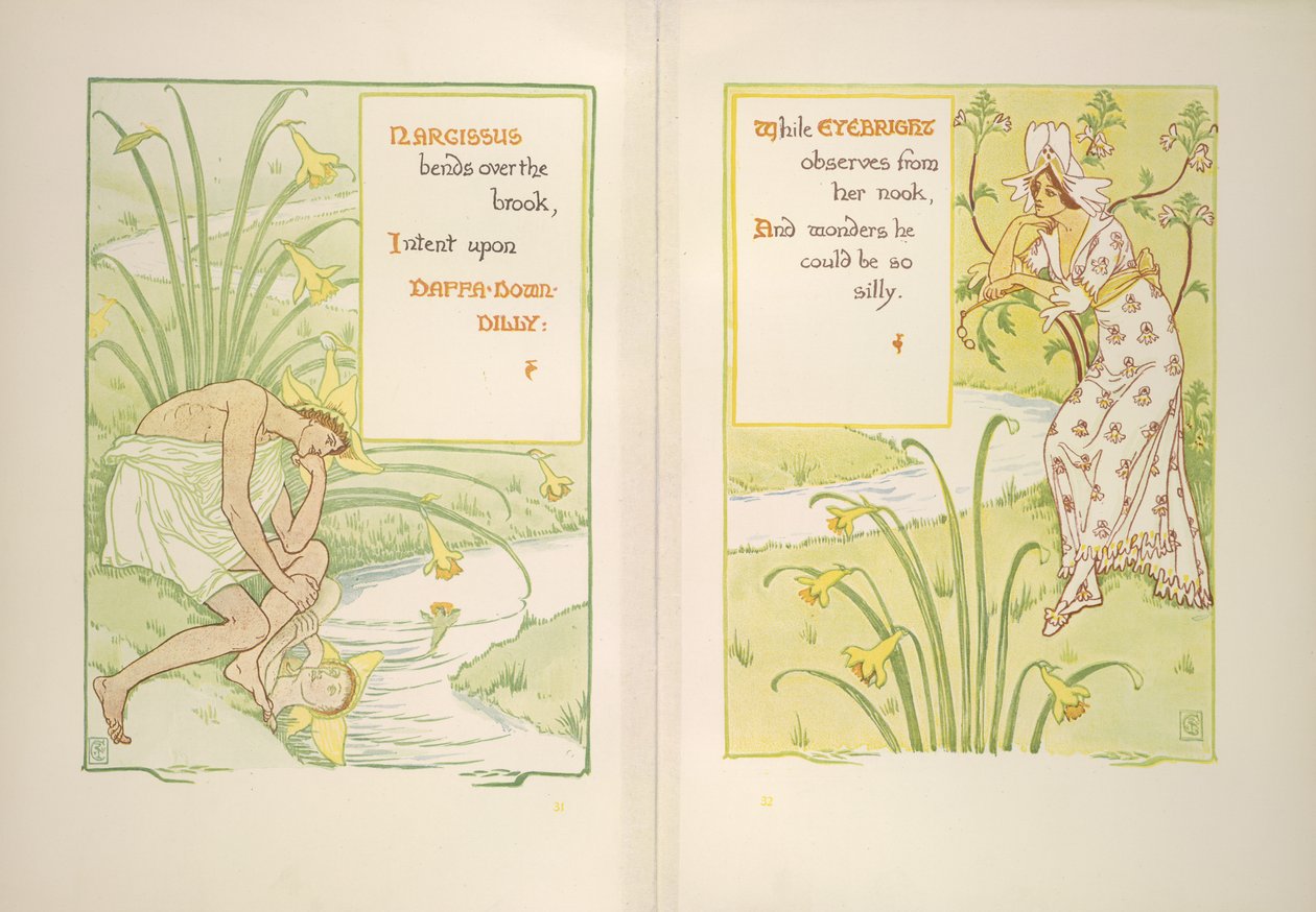 Narcis a světlík od Walter Crane