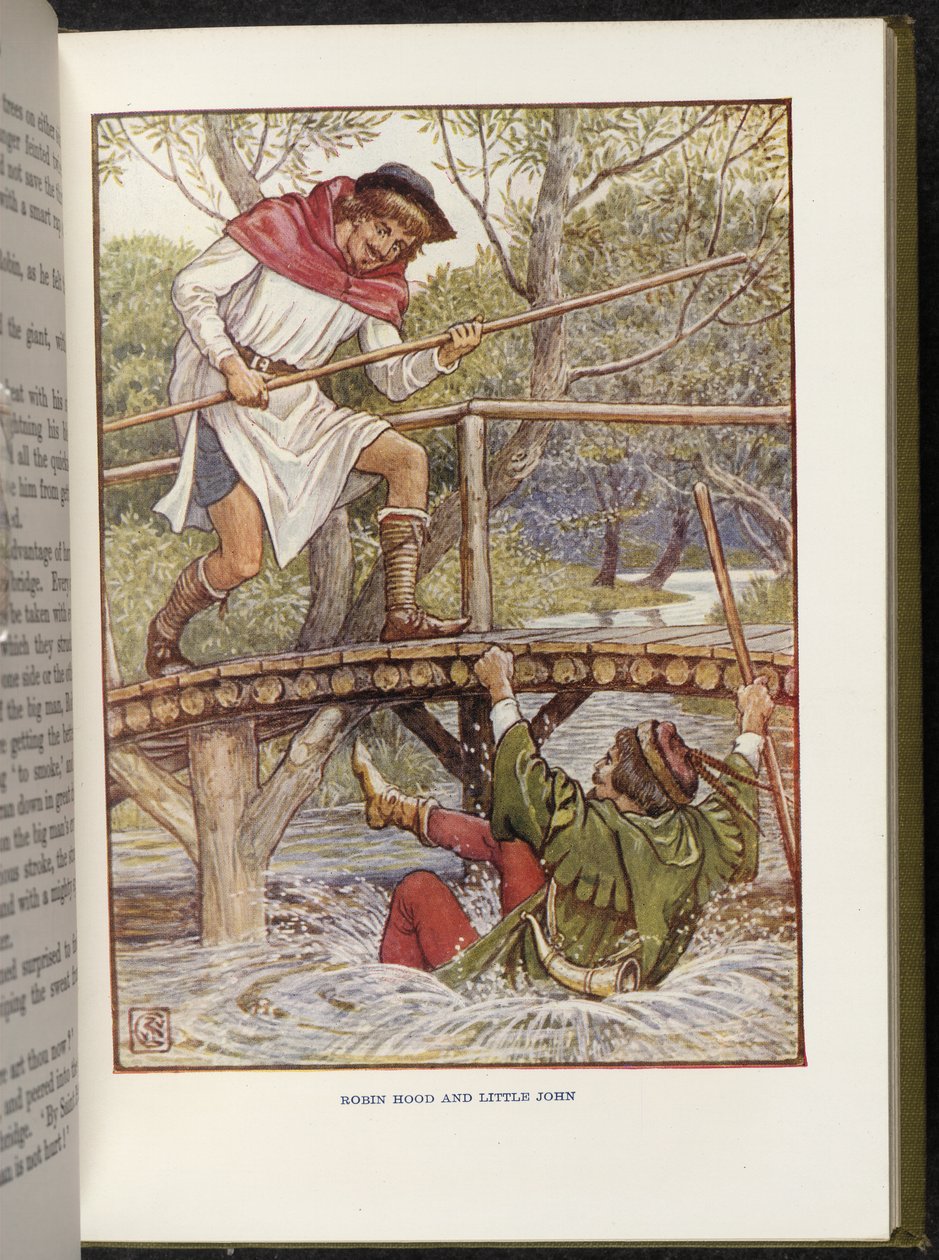 Robin Hood a Malý John od Walter Crane