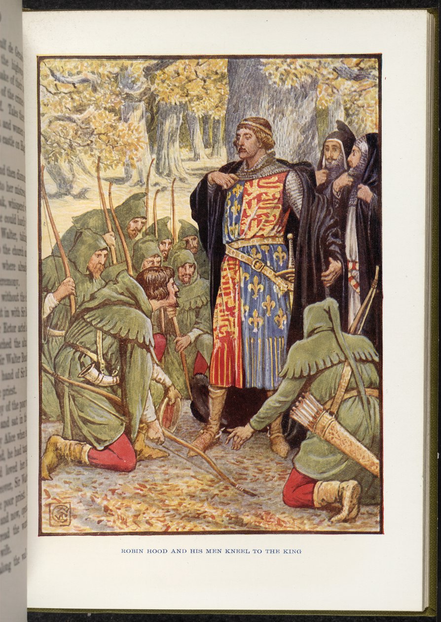 Robin Hood před Richardem I od Walter Crane