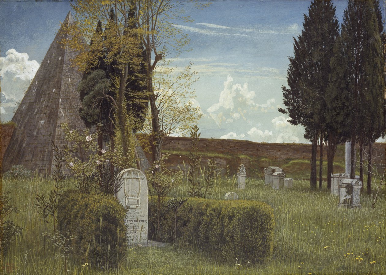The Grave of Keats, 1873 od Walter Crane