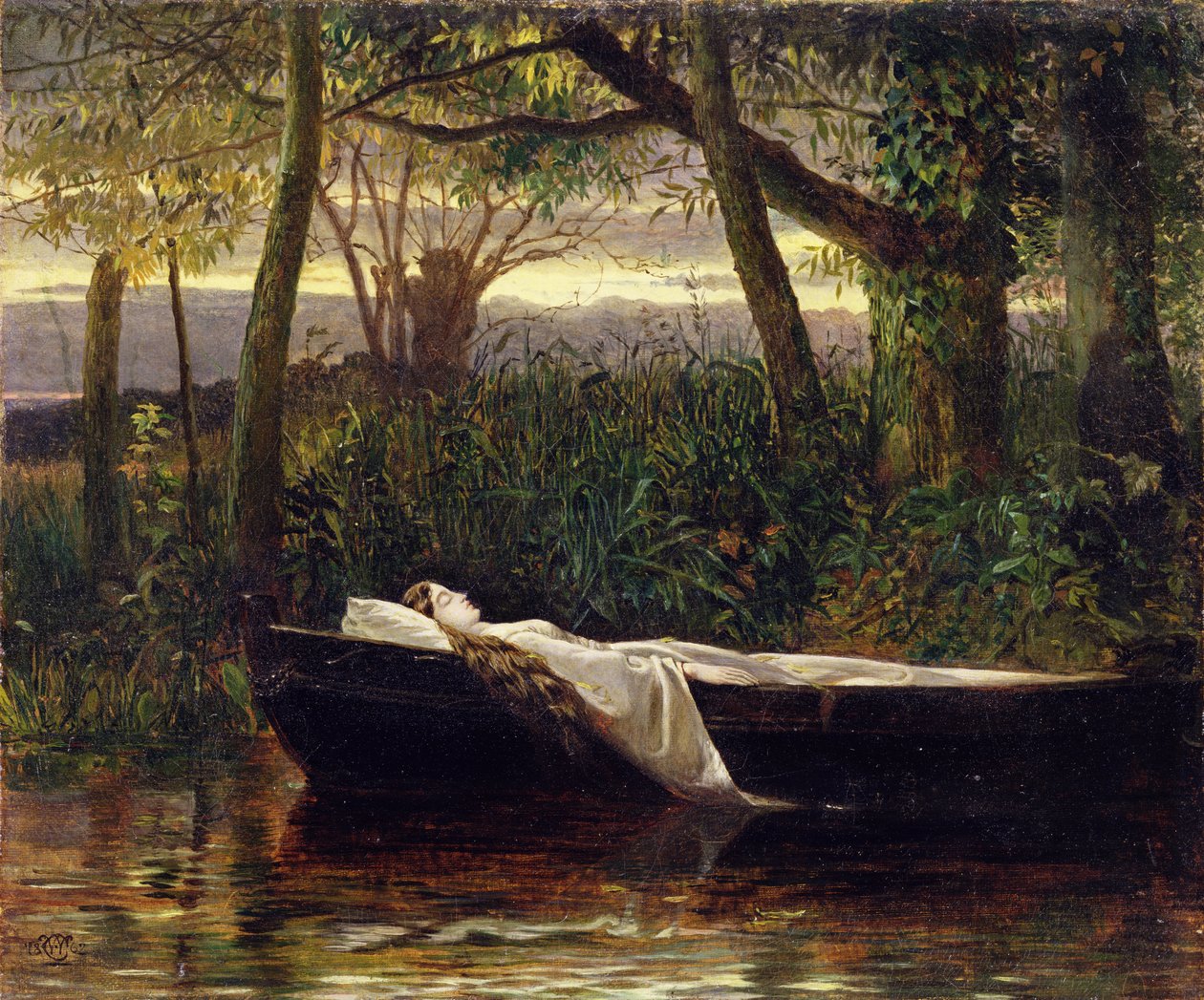 Paní ze Shalott od Walter Crane