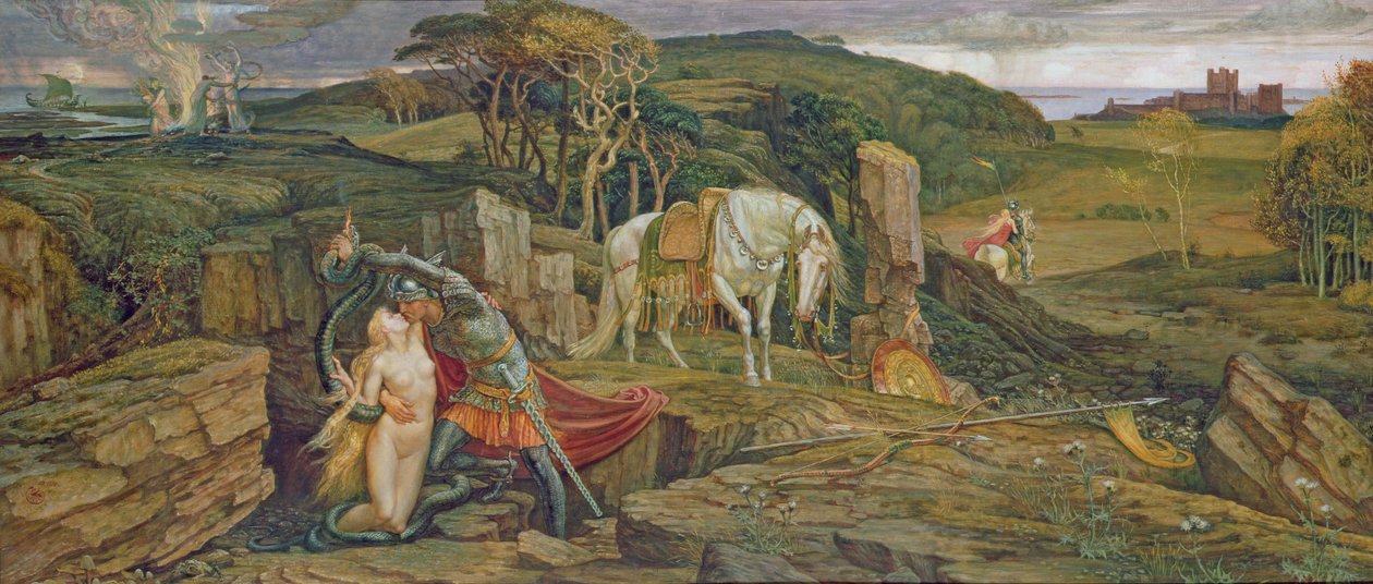 Laidly Worm of Spindleston Heugh od Walter Crane