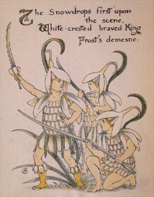 Sněženka z „Flóriny hostiny“ od Walter Crane