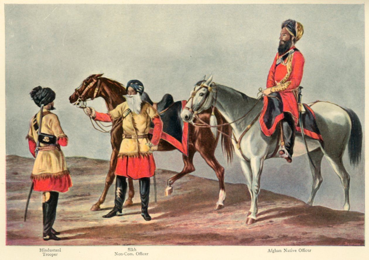 Druhá pandžábská kavalérie, 1901. od Walter Fane