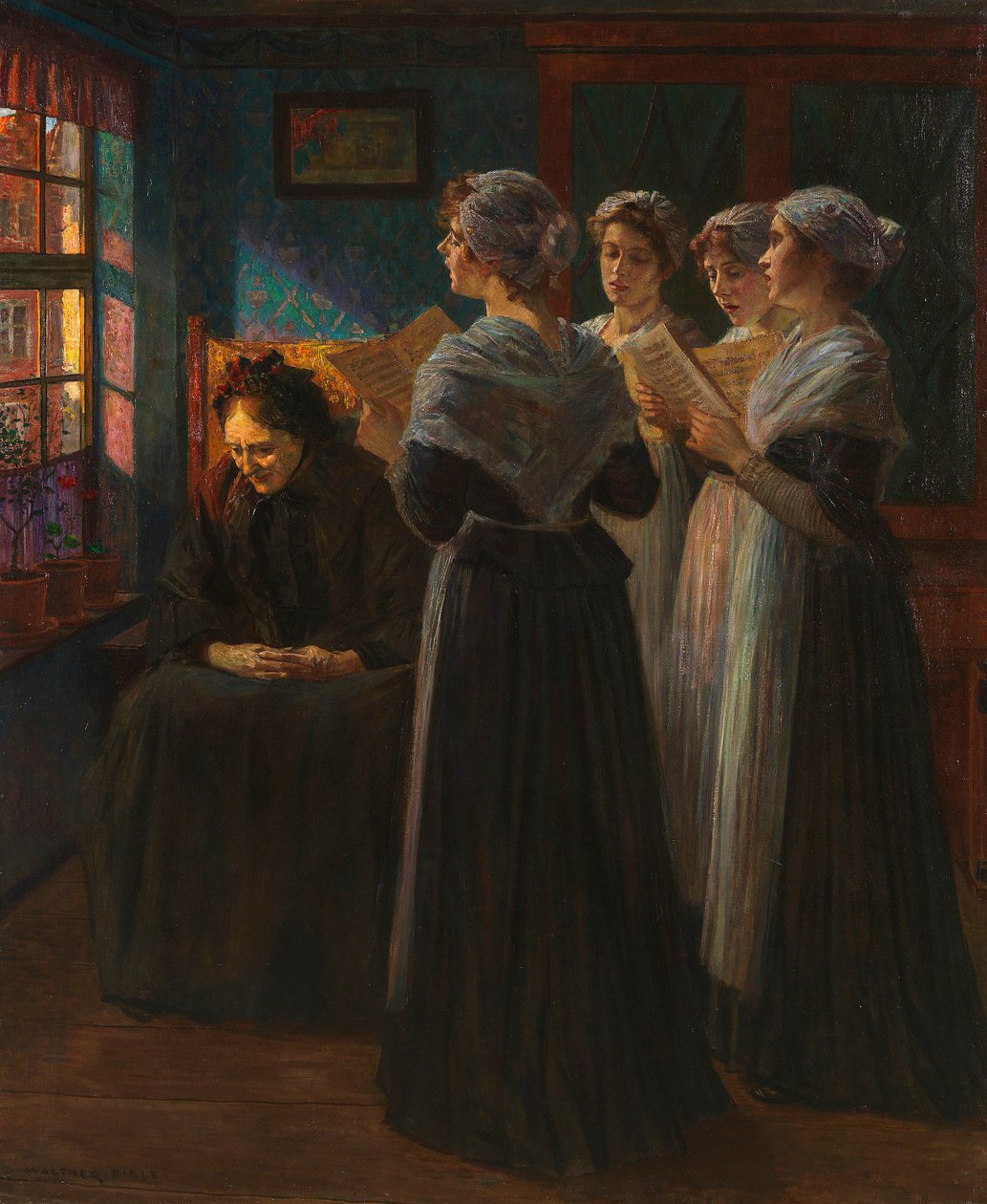Serenáda, c. 1890. od Walter Firle