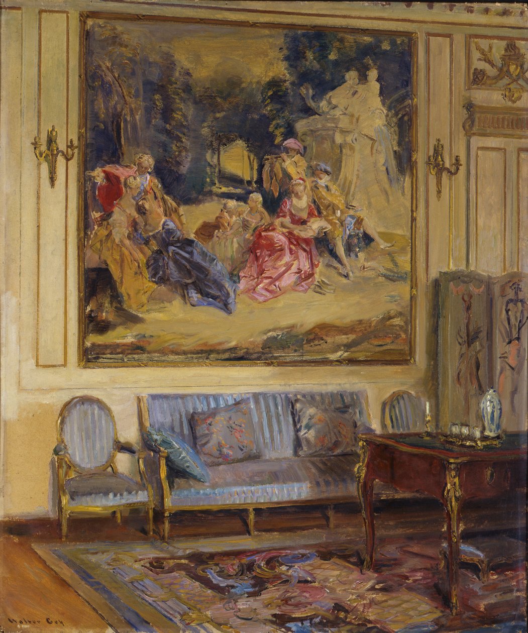 Boudoir, Chateau de Chaalis od Walter Gay