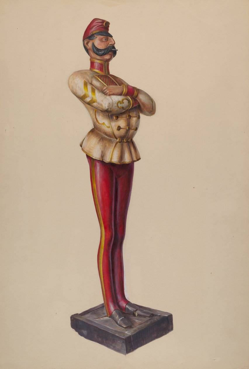 Figurka obchodu s doutníky, c. 1937. od Walter Hochstrasser