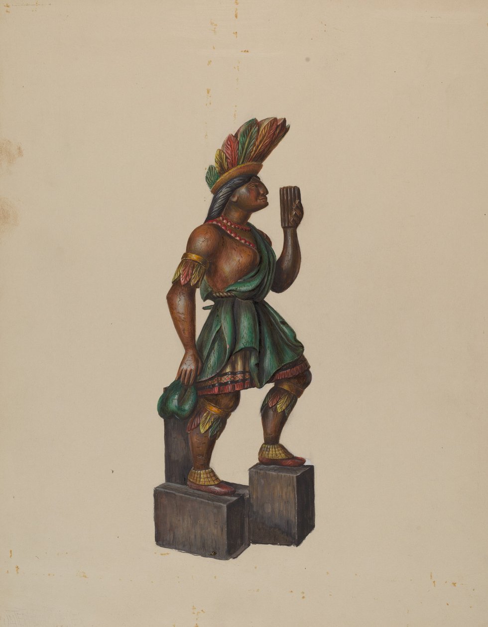 Cigar Store Indian, c. 1936. od Walter Hochstrasser