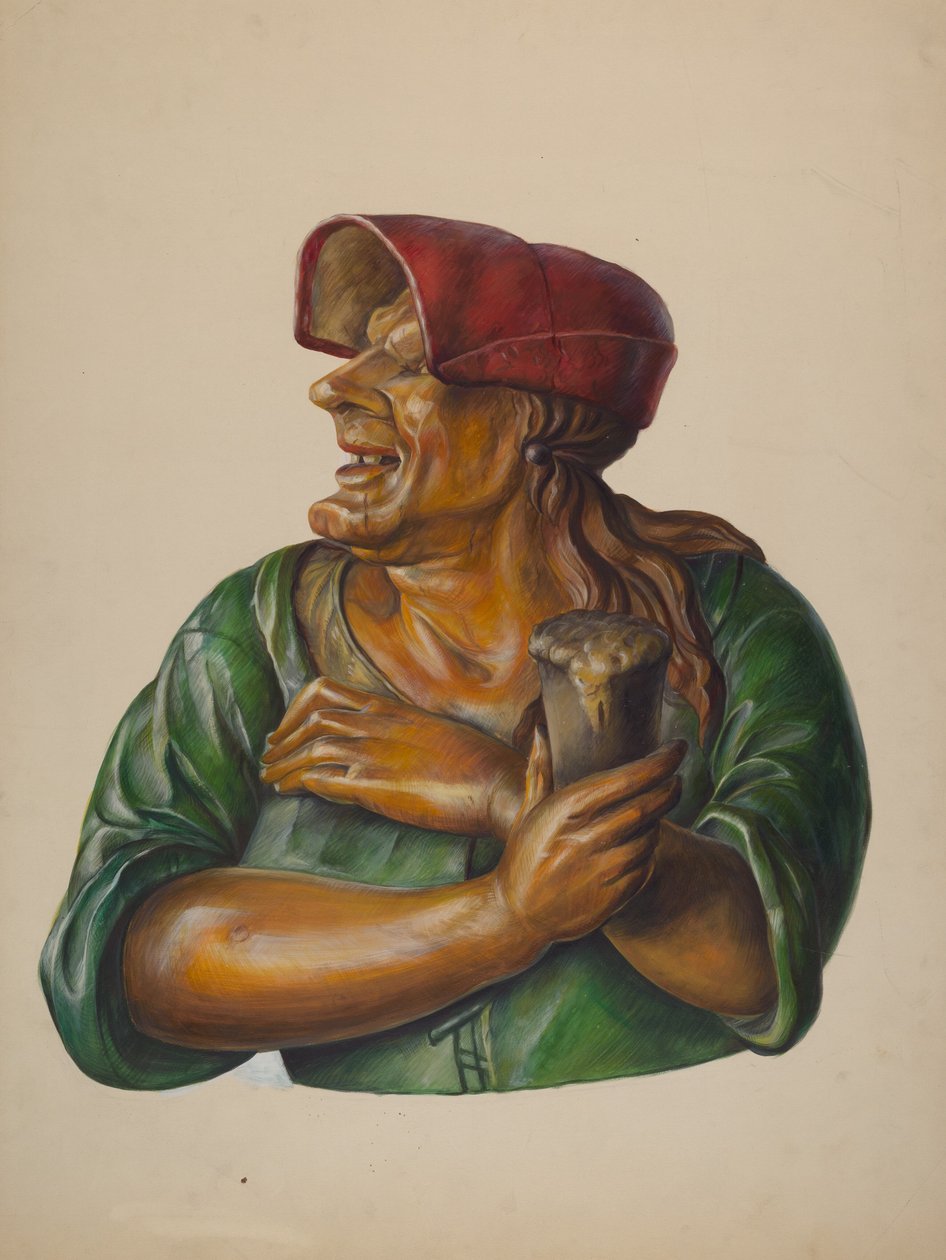 Tavern Figure, c. 1937. od Walter Hochstrasser