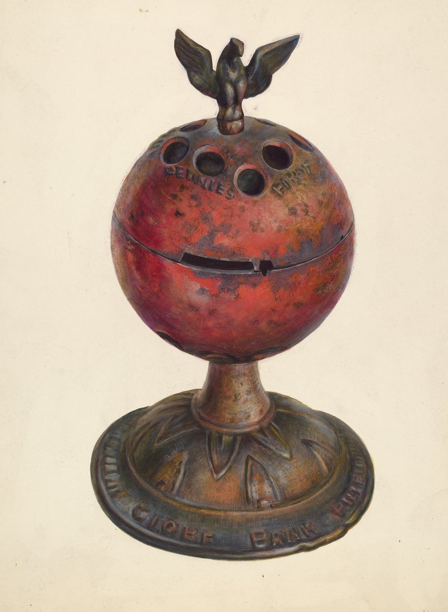 Toy Bank: Globe, c. 1939. od Walter Hochstrasser