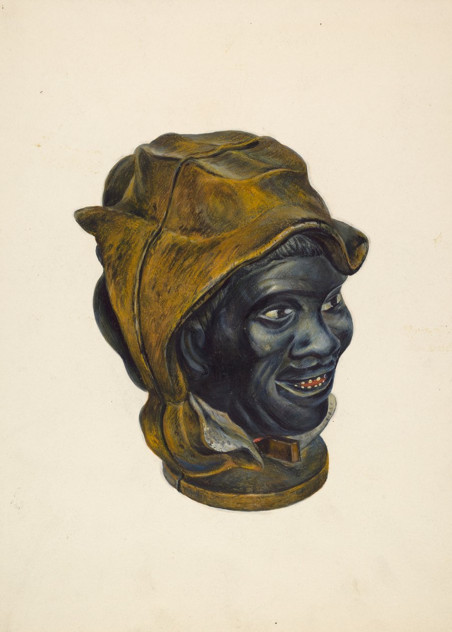 Toy Bank: Negro Boy Head, c. 1939. od Walter Hochstrasser