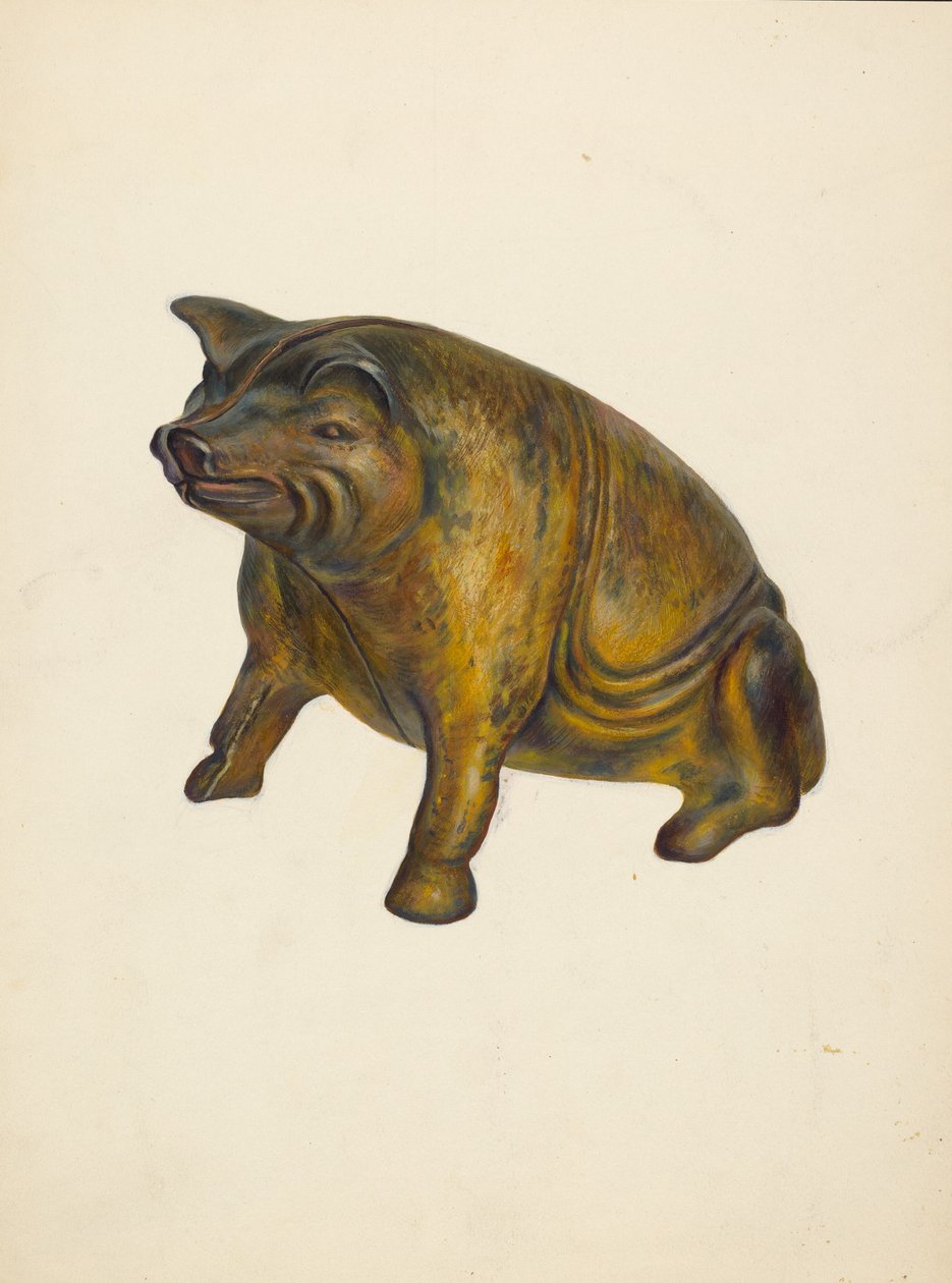Banka hraček: Prase, c. 1939. od Walter Hochstrasser