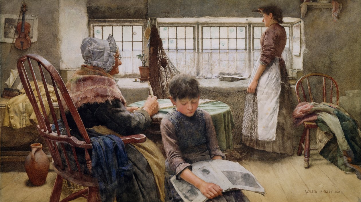 Vzpomínky, 1885 od Walter Langley