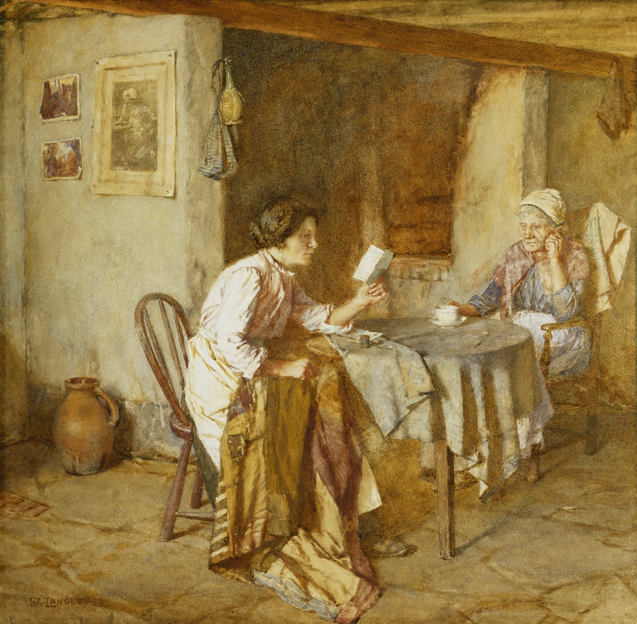 Dopis, od Walter Langley
