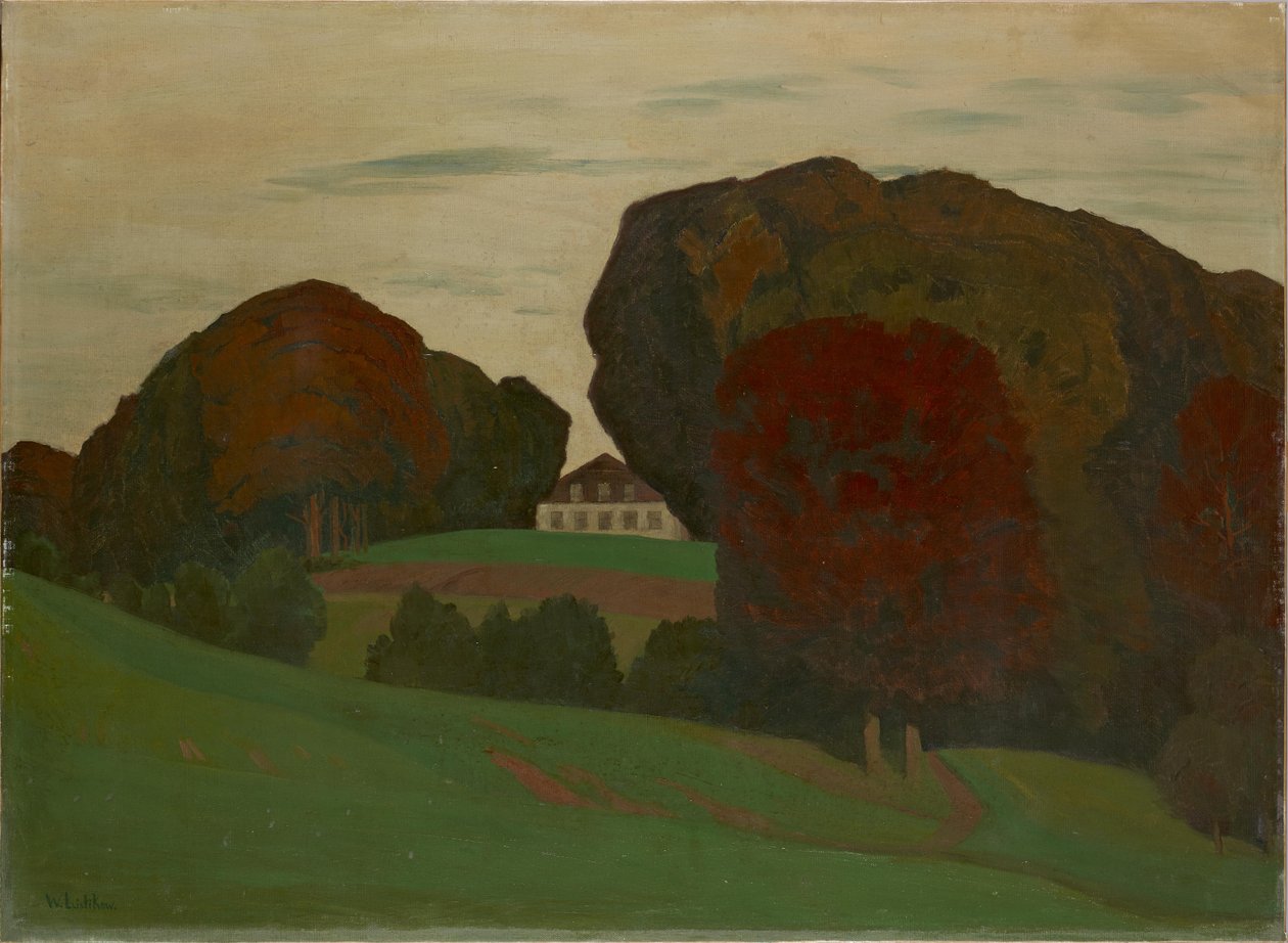 Dánský park s vilou od Walter Leistikow