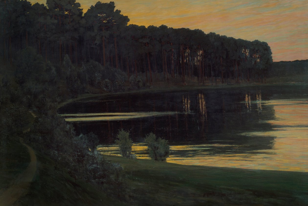 Německy: Grunewaldsee Jezero Grunewald od Walter Leistikow