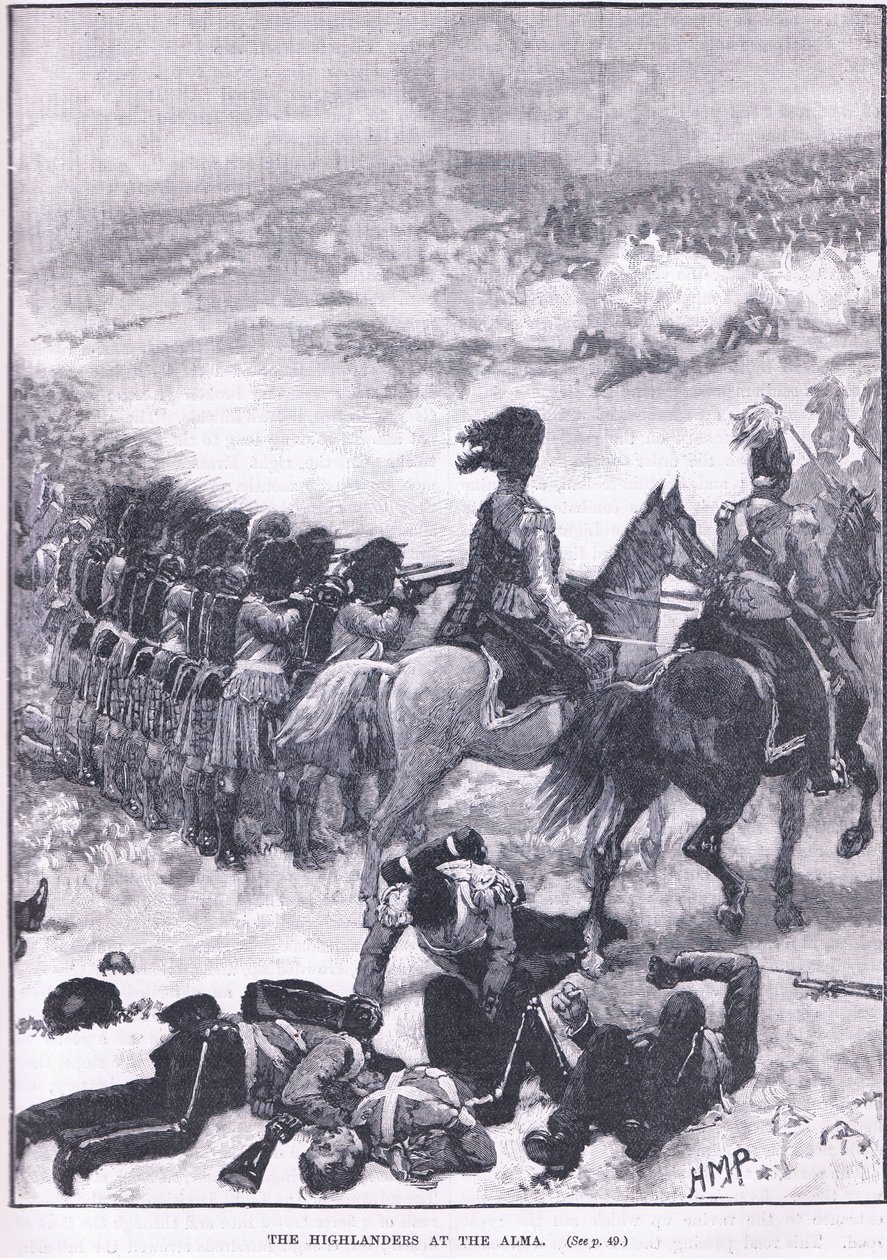 Highlanders v Almě 1854 našeho letopočtu od Walter Paget