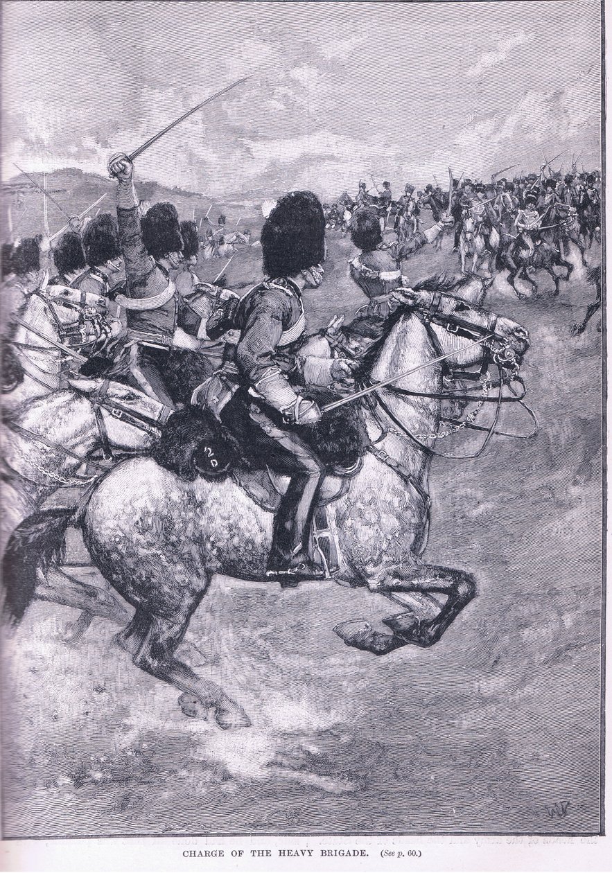 Útok těžké brigády od Walter Paget