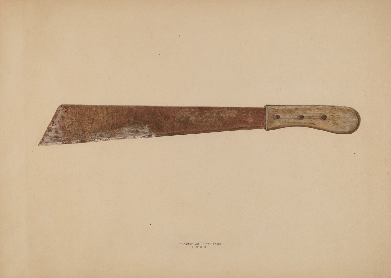 Kukuřičný nůž, 1939. od Walter Praefke