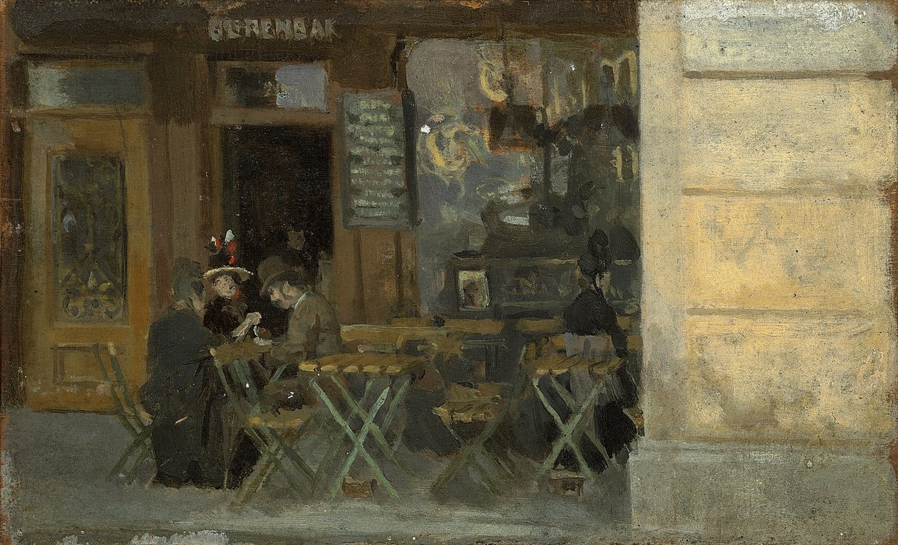 Kavárna v Dieppe, c. 1884-5 od Walter Richard Sickert