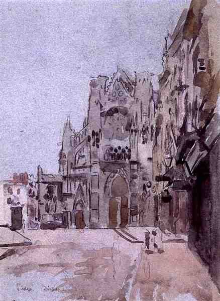 Dieppe (akvarel na papíře) od Walter Richard Sickert