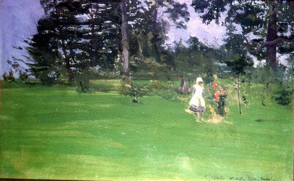 Postavy na trávníku od Walter Richard Sickert