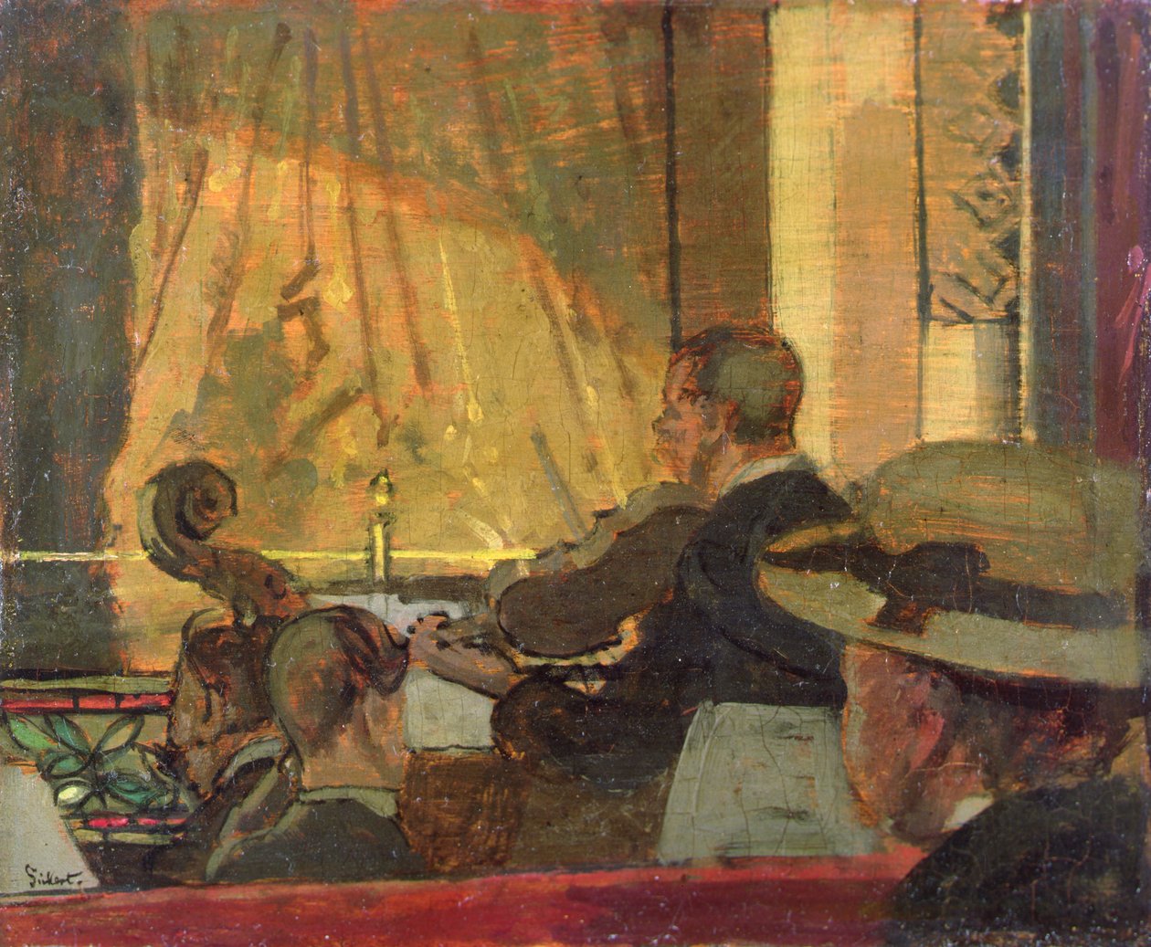 Music Hall (olej na panelu) od Walter Richard Sickert