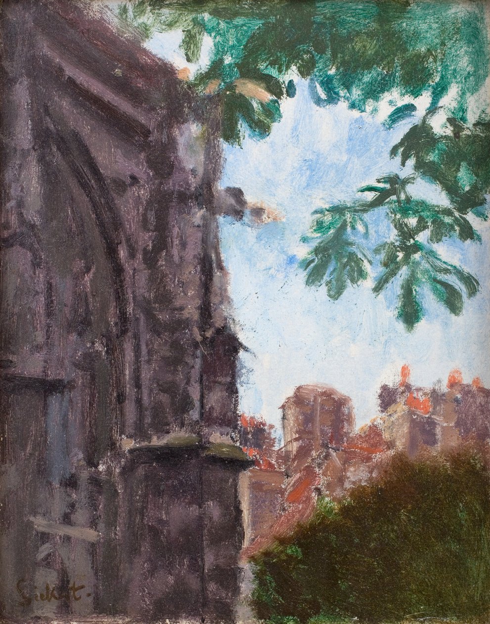 St Rémy: kostel Chevet od Walter Richard Sickert