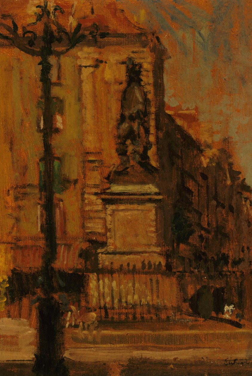 Socha Duquesne, Dieppe (olej) od Walter Richard Sickert