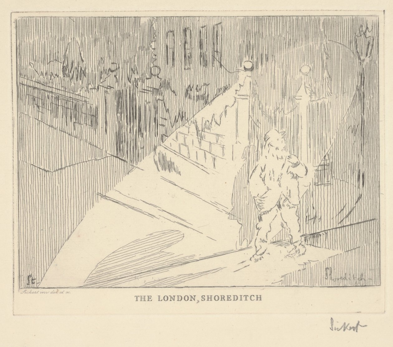 Londýn Shoreditch (lept) od Walter Richard Sickert