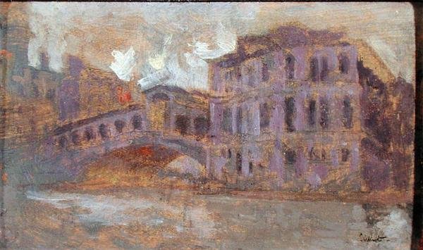 Most Rialto a Palazzo Camerlenghi od Walter Richard Sickert