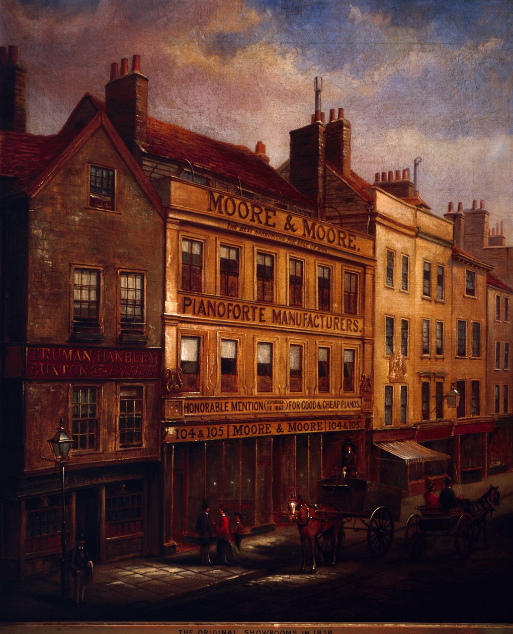 Bishopsgate, Londýn, v roce 1871, 1872 od Walter Riddle
