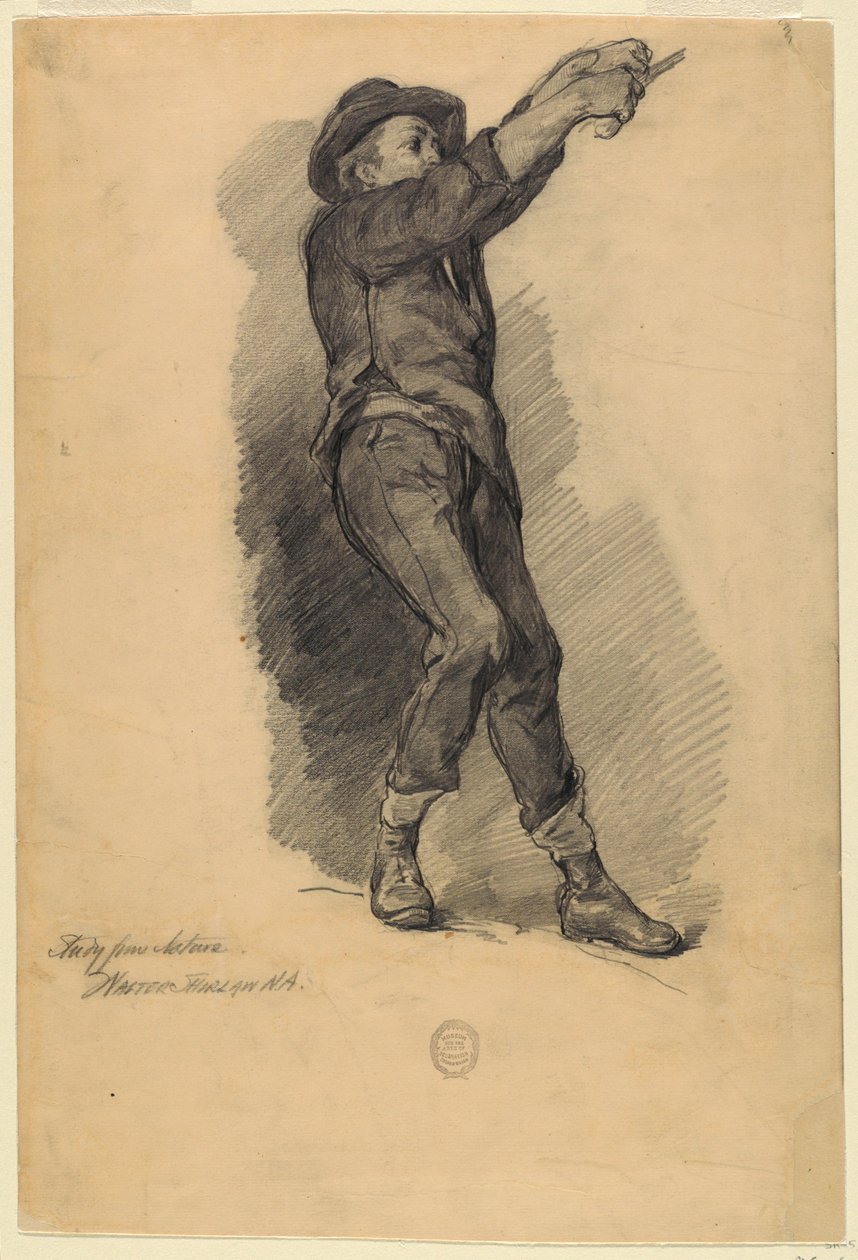 Figurální studie z přírody od Walter Shirlaw