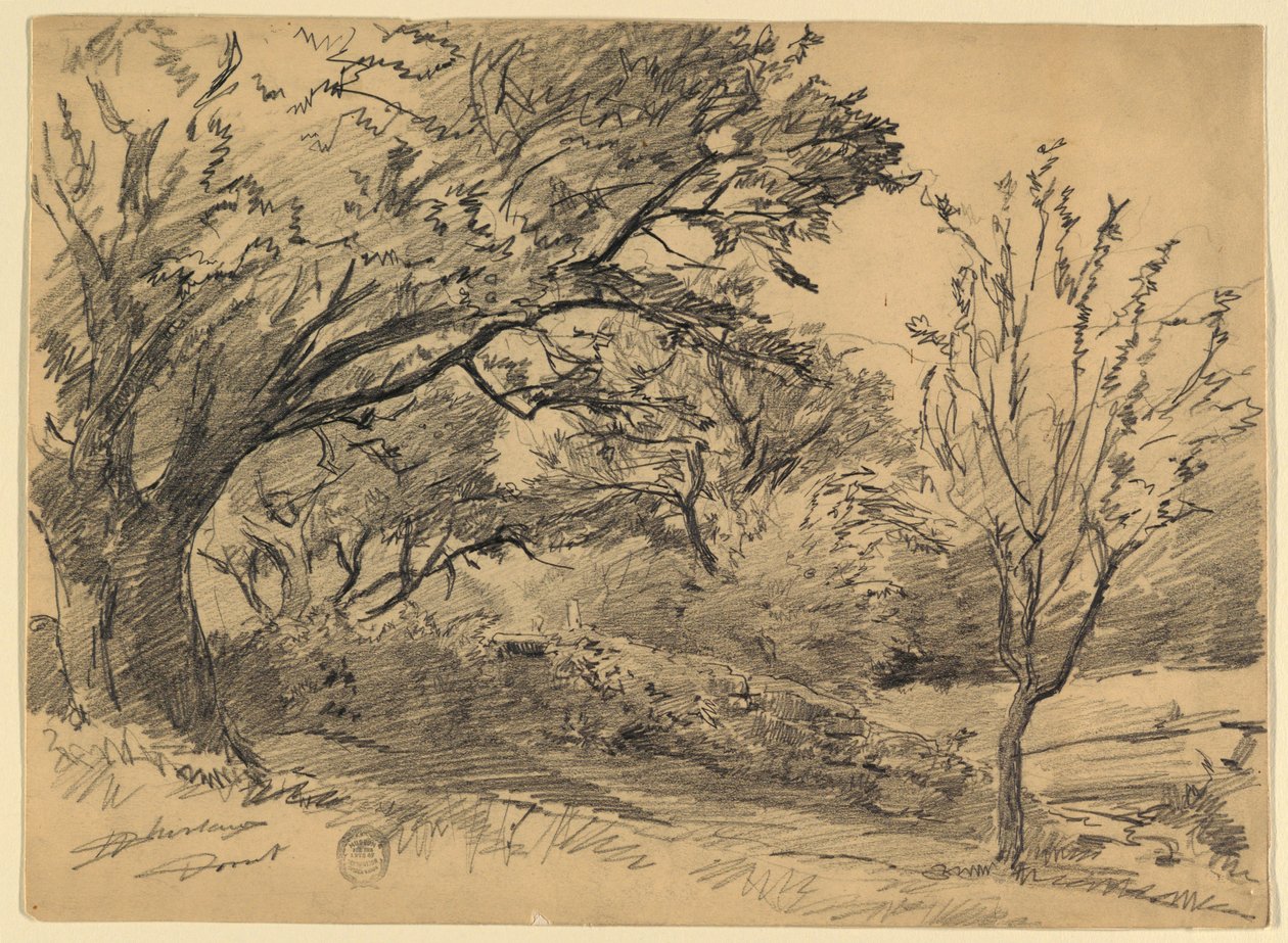 Krajina v Dorset, Vermont od Walter Shirlaw