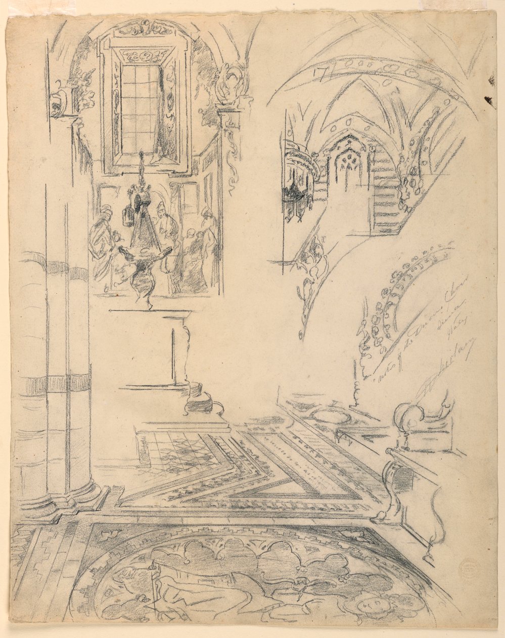 Noty pěveckého sboru Duomo, Siena, Itálie od Walter Shirlaw