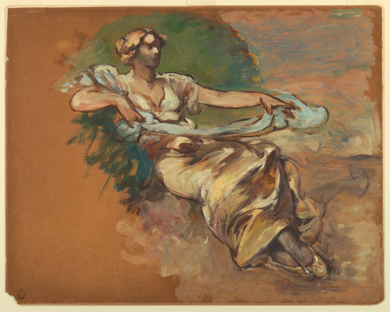 Sedící žena od Walter Shirlaw