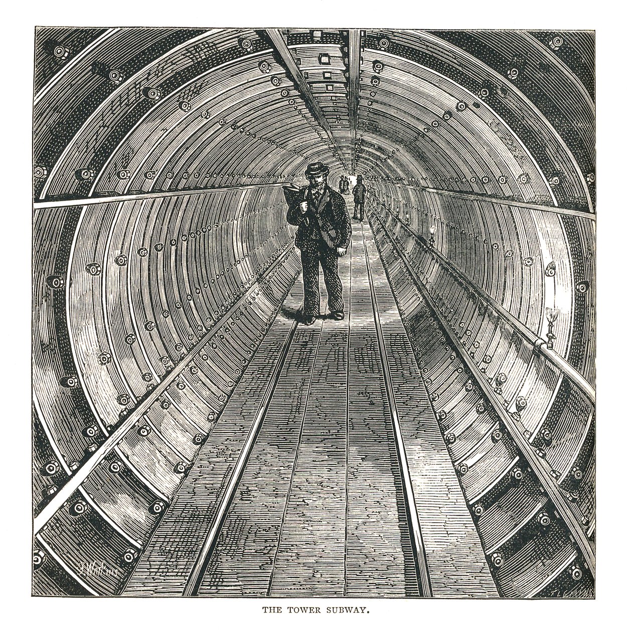 Věžový tunel, 1878 od Walter Thornbury