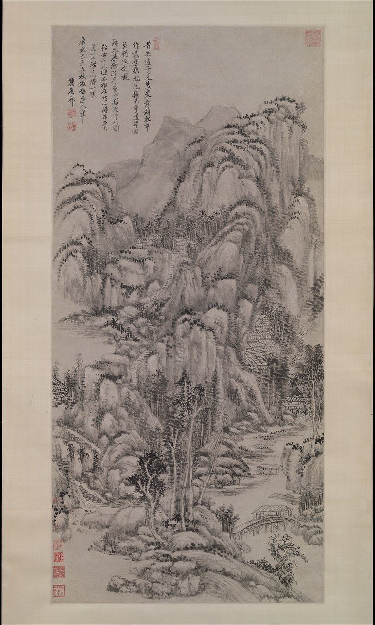 Krajina po Wu Zhen, z roku 1695. od Wang Yuanqi