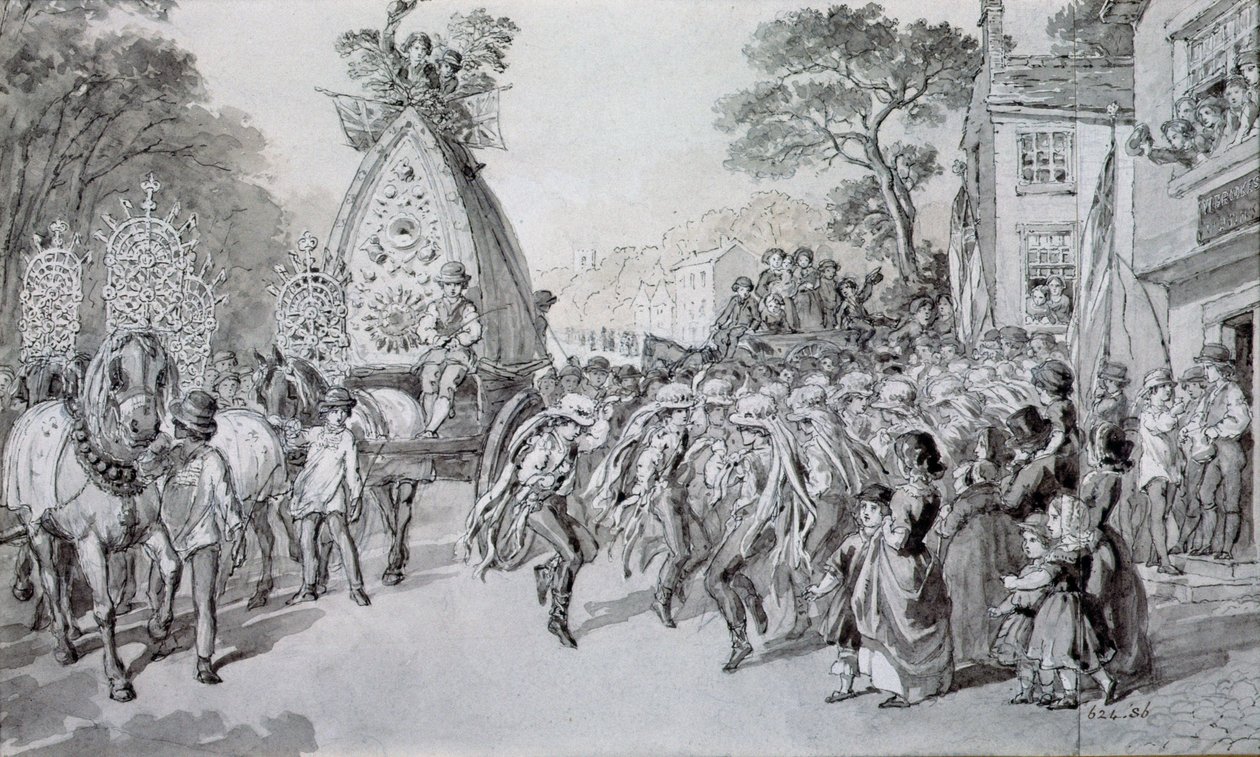 První máj v Bowdonu, Cheshire od Warwick Brookes